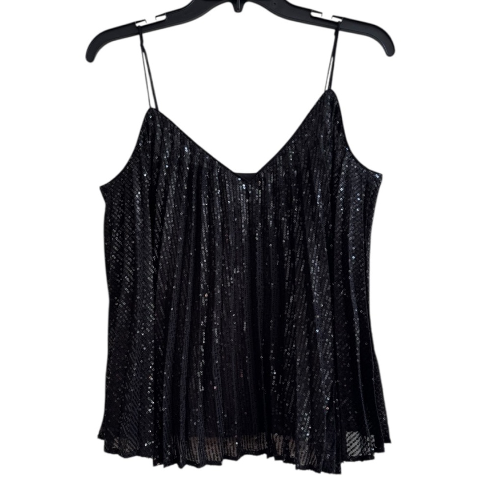 Banana Republic's Medium Sequin Pleated Camisole NEW Retail $90